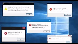 Fix ShellExecuteEx Failed Error Windows 10 [upl. by Ilera]