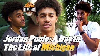 Jordan Poole A Day in The Life of an NBA Champion at Michigan [upl. by Atnas381]