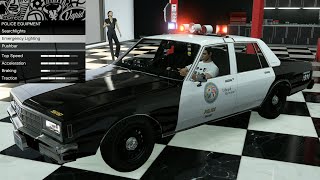 GTA 5  DLC Vehicle Customization  Declasse Impaler LX Cruiser Chevy Impala Police Car [upl. by Noah]