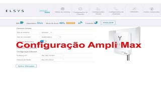 Configuração de internet 3G e 4G rural  Amplimax ELSYS [upl. by Einuj]