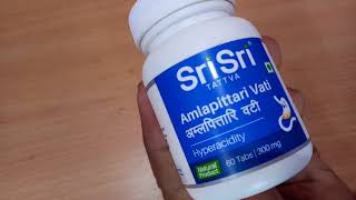 Sri Sri Ayurveda Amlapittari Vati 60 Tablets Benefits Uses Dosage [upl. by Bulley]