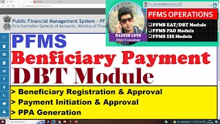 How to make Beneficiary Payment on PFMS  DBT Payment PFMS Full Training Part4 [upl. by Eeroc262]