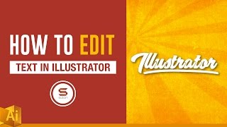 EDIT TEXT IN ADOBE ILLUSTRATOR VIDEO GUIDE  How To Make Customized Text In Illustrator [upl. by Meredi]