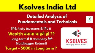 Ksolves Share Fundamental Analysis in Detail  Ksolves Share Latest News [upl. by Ecertak]