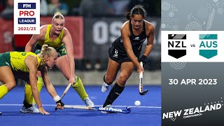 FIH Hockey Pro League 202223 New Zealand vs Australia Women Game 2  Highlights [upl. by Elora]