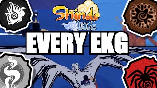 Every EKG in Shindo Life [upl. by Eidas]