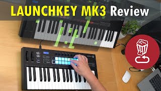 LAUNCHKEY MK3 MIDI keyboard Review amp Tutorial  2537 vs 4961  Generative Arp by Novation [upl. by Ernest235]