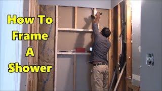 How To Frame A Shower Part 1 Of 4 [upl. by Atiraj]