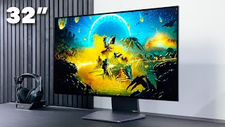 LGs NEW 32” 4K OLED Gaming Monitor 32GS95UE Unboxing  Review [upl. by Ttegirb]