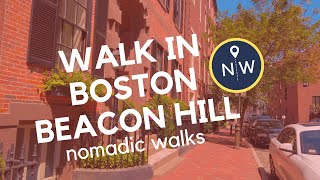 4K walking tour of HISTORICAL Beacon Hill Boston Massachusetts  Nomadic Walks [upl. by Lleret601]