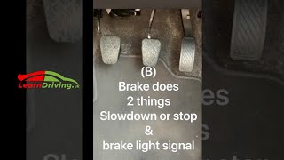 How to drive manual car  foot controlled pedals explained shorts [upl. by Acinehs]