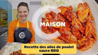 Recette des ailes de poulet sauce BBQ [upl. by Libbey]