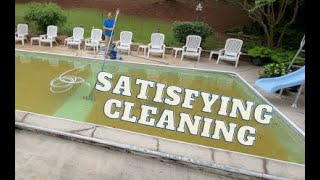 Satisfying Pool Cleaning [upl. by Tattan]