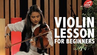 Violin lessons for beginners  Learn basics of Indian classical style [upl. by Alena]