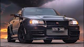 R34 GTR Titanium single turbo NSFW sounds [upl. by Llenad552]