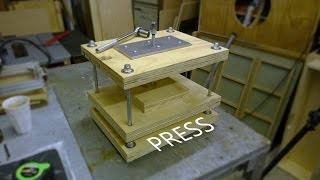 Making A Printing Press  DIY Vertical Surface Press  Clamp [upl. by Ahtera]