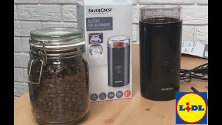 SILVER CREST LIDL Electric coffee grinder młynek do kawy spieniacz do mleka ekspres [upl. by Sharity]