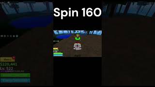 160th Spin in Blox Fruits [upl. by Auqinom948]