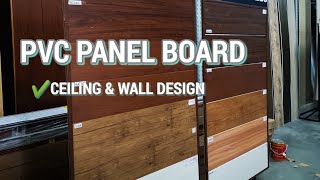 PVC PANEL BOARD DESIGNS AND PRICES  for wall and ceiling design [upl. by Mickie]