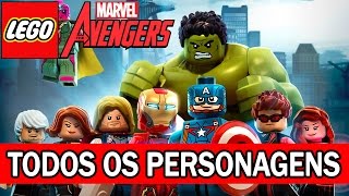 LEGO Marvel Vingadores Avengers  TODOS OS PERSONAGENS [upl. by Aridni208]