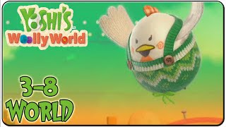 Yoshis Woolly World 100 Walkthrough World 38 Miss Cluck the Insinceres Castle [upl. by Earb806]