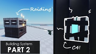 Raiding and Items Roblox Rust Building System Part 2 [upl. by Rugen]