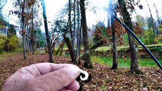 Creek CRAPPIE Fishing From The BANK🎣JIG AND BOBBER CREEK CRAPPIE 2024‼️ [upl. by Erdreid]