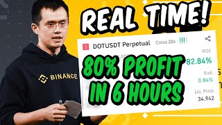 Live Binance Futures Trading 80 PROFIT in 6 Hours [upl. by Stern]