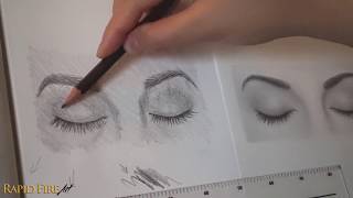 How to Draw Closed Eyes  Beginner Friendly [upl. by Mou]