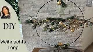 DIY Loop weihnachtlich modern dekoriert [upl. by Notnats]