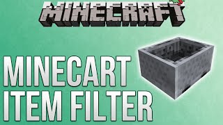 Minecraft Minecart Item Filter Tutorial Redstone Advent Calendar [upl. by Dumanian]