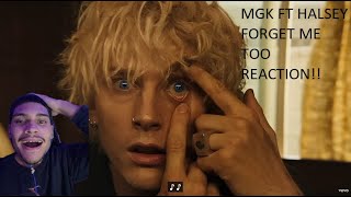 MGK FORGET ME TOO FT HALSEY REACTION [upl. by Ernaline922]