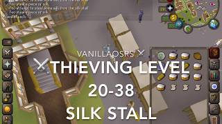 OSRS Thieving 2038 Silk Stall [upl. by Airdnahc34]