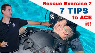 PADI Rescue Exercise 7  These 7 Tips Will Help You Pass [upl. by Bartle]