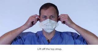 3M™ VFlex™ Healthcare Particulate RespiratorSurgical Mask 1804 Fitting Instructions [upl. by Annairba]