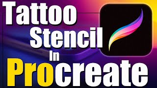 How To Make a Tattoo Stencil In Procreate [upl. by Hoopen]