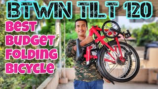 BTWIN Tilt 120  Best Budget Folding Cycle India  Cycle Review  Decathlon Cycles  Commuter Cycle [upl. by Notled]