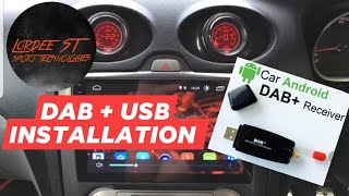 DAB  USB INSTALLATION ON A ANDROID HEAD UNIT [upl. by Llerihs]