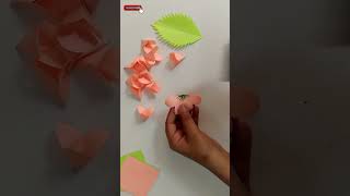 Beautiful DIY Paper Flower A Simple and Fun Craft paperflowers diy craft [upl. by Hardner]