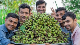 CLUSTER FIG  Umra Nu Shaak  Healthy Cluster Fig Recipe  Gular Recipe  Village Rasoi [upl. by Agnew]