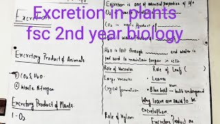 ch  15 Excretion in plants easily Explained by dam  Ahsan bio walaDr Ahsan Majeed Urdu Hindi lec [upl. by Archibald]