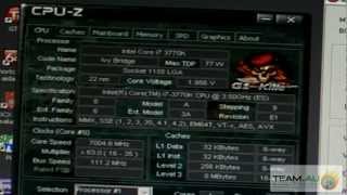 GIGABYTE Z77XUP7 overclock to 7GHz with Intel 3770K [upl. by Alesiram44]