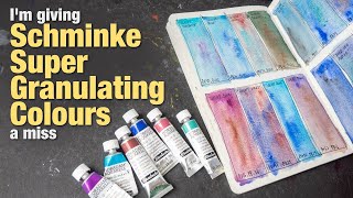 Recreating Schmincke Super Granulating Watercolours not a review [upl. by Ikir927]