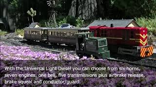 MyLocoSound  Demonstration of Light and Heavy Diesel Soundcards [upl. by Thorpe]