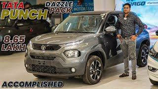 Tata Punch Accomplished Dazzle Review and Walkaround ✅🔥 l Punch 2nd Top Model Review l MRCars [upl. by Sirrot]