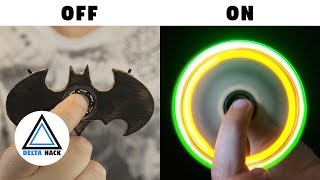 Batman LED Fidget Spinner  DIY [upl. by Neelhtak]