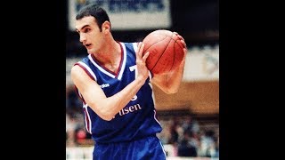 Petar Naumoski Highlights 1996 Korac Cup Final 2nd Leg against Olimpia Stefanel Milano [upl. by Yrrehs]