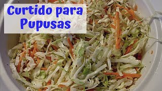 CURTIDO SALVADOREÑO 🇸🇻 para PUPUSAS  a mi estilo  paso a paso [upl. by Nohsreg]