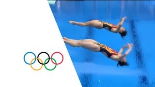 Wu amp He Win Syncronised 3m Springboard Diving Gold  London 2012 Olympics [upl. by Austin]