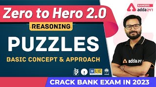 Puzzles Reasoning Basic Concept amp Approach  Banking Foundation Adda247 Class24 [upl. by Enael590]